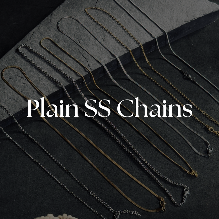 Plain stainless steel chains