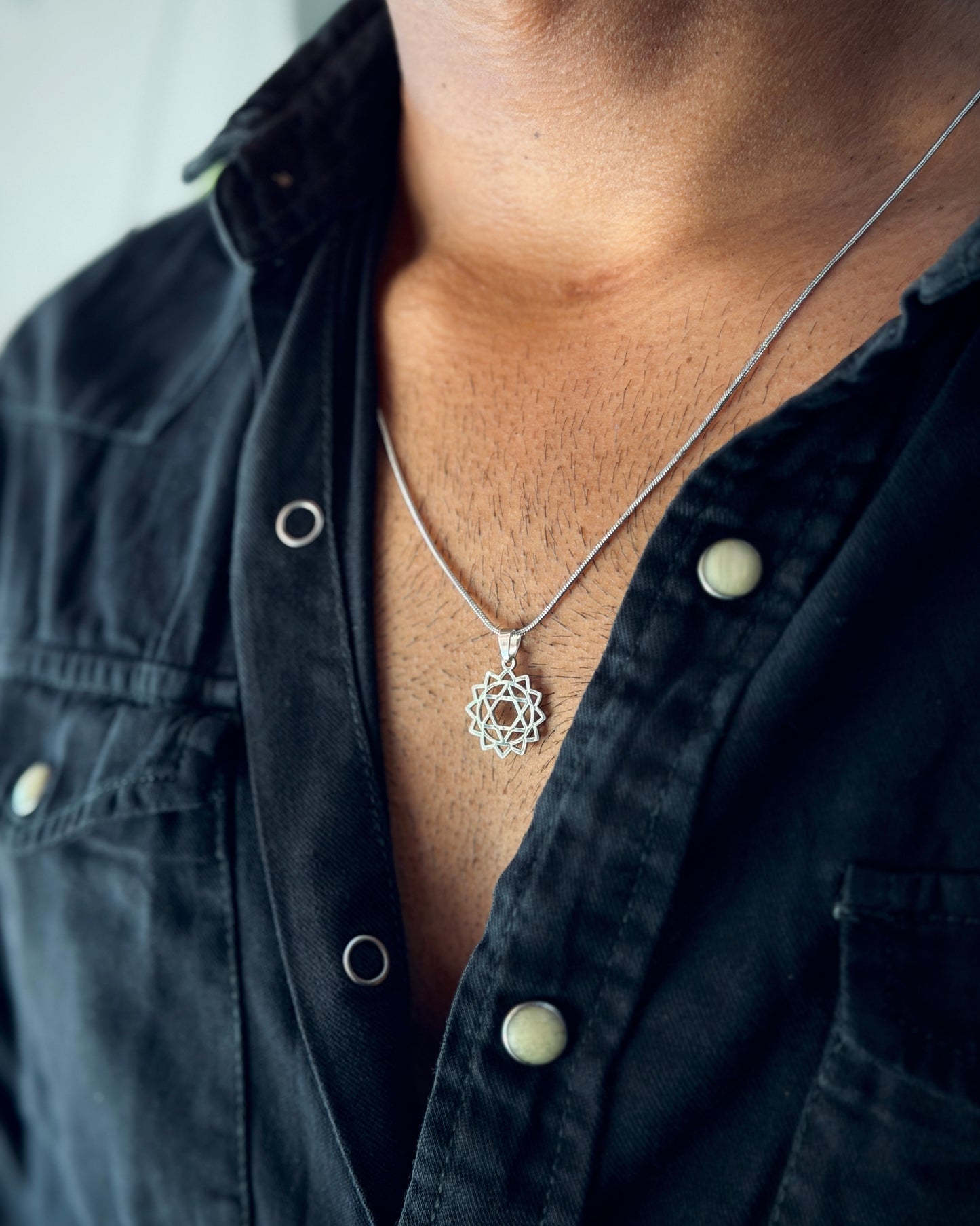 The Heart chakra stainless steel necklace