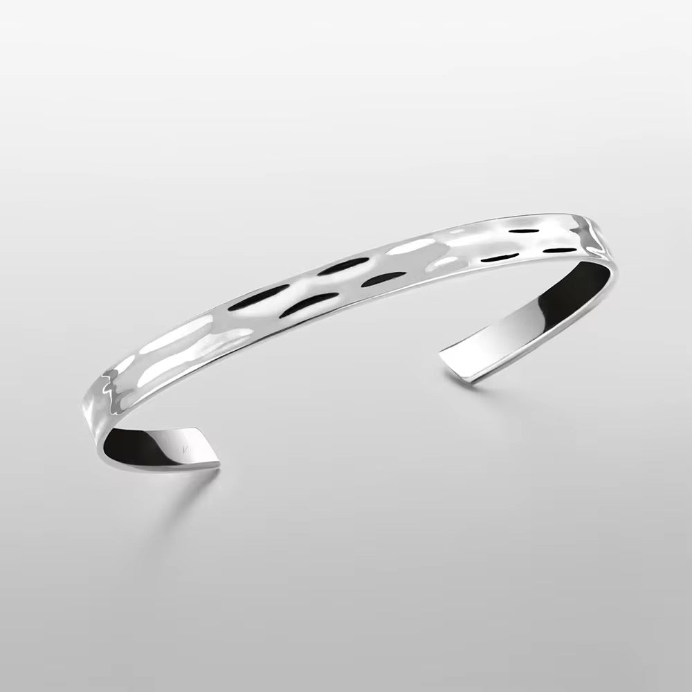 stainless steel bracelet uneven kada