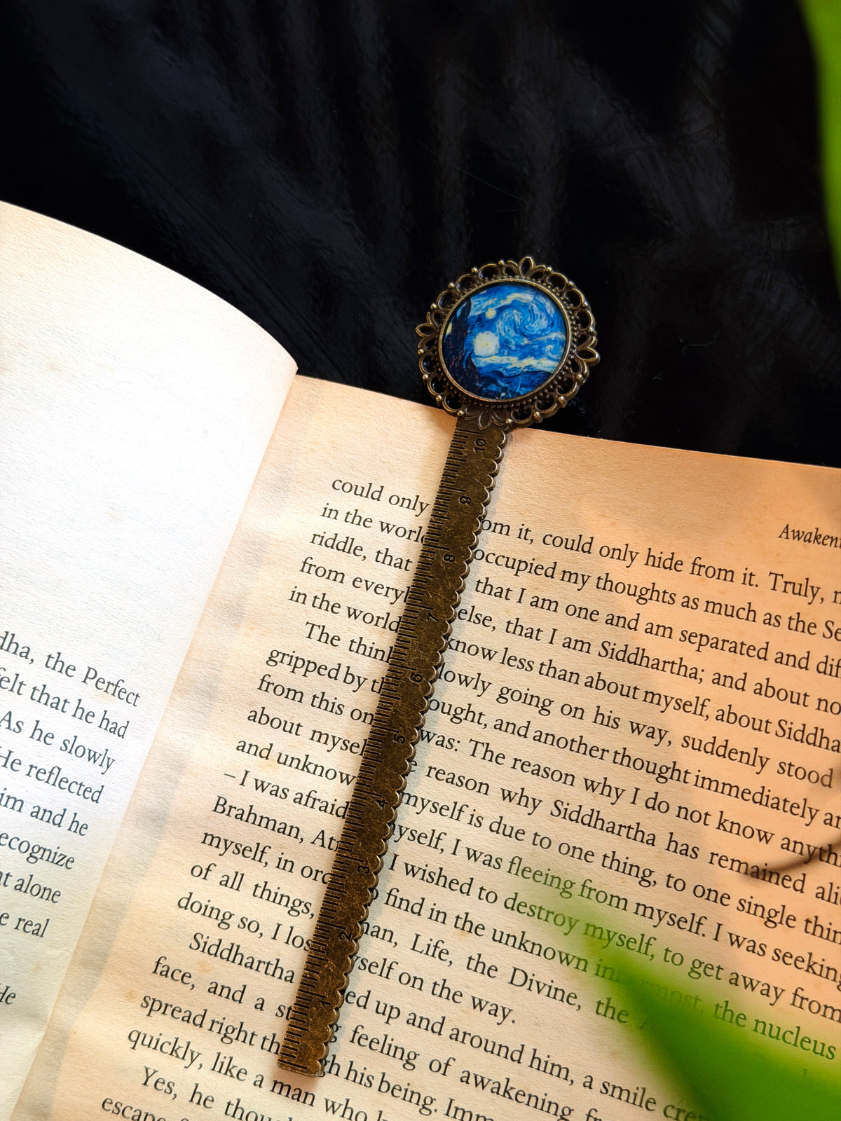 Starry night antique bookmark