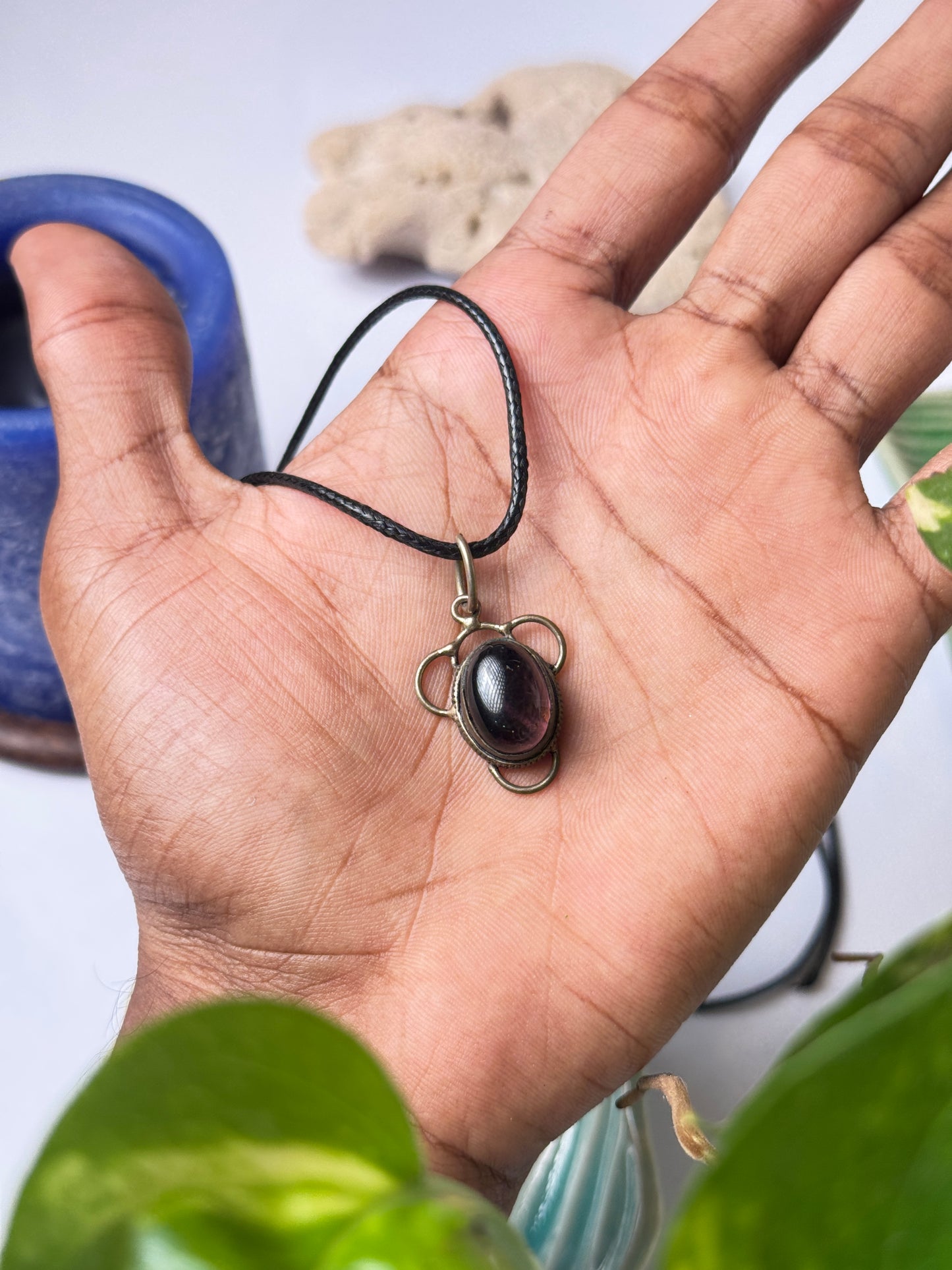 Amethyst tone necklace