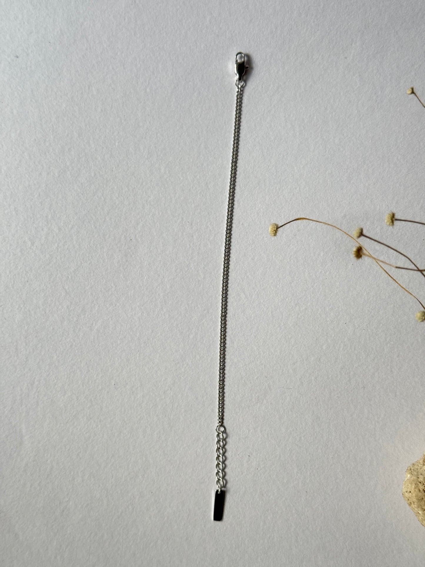 Minimal stainless steel cable bracelet
