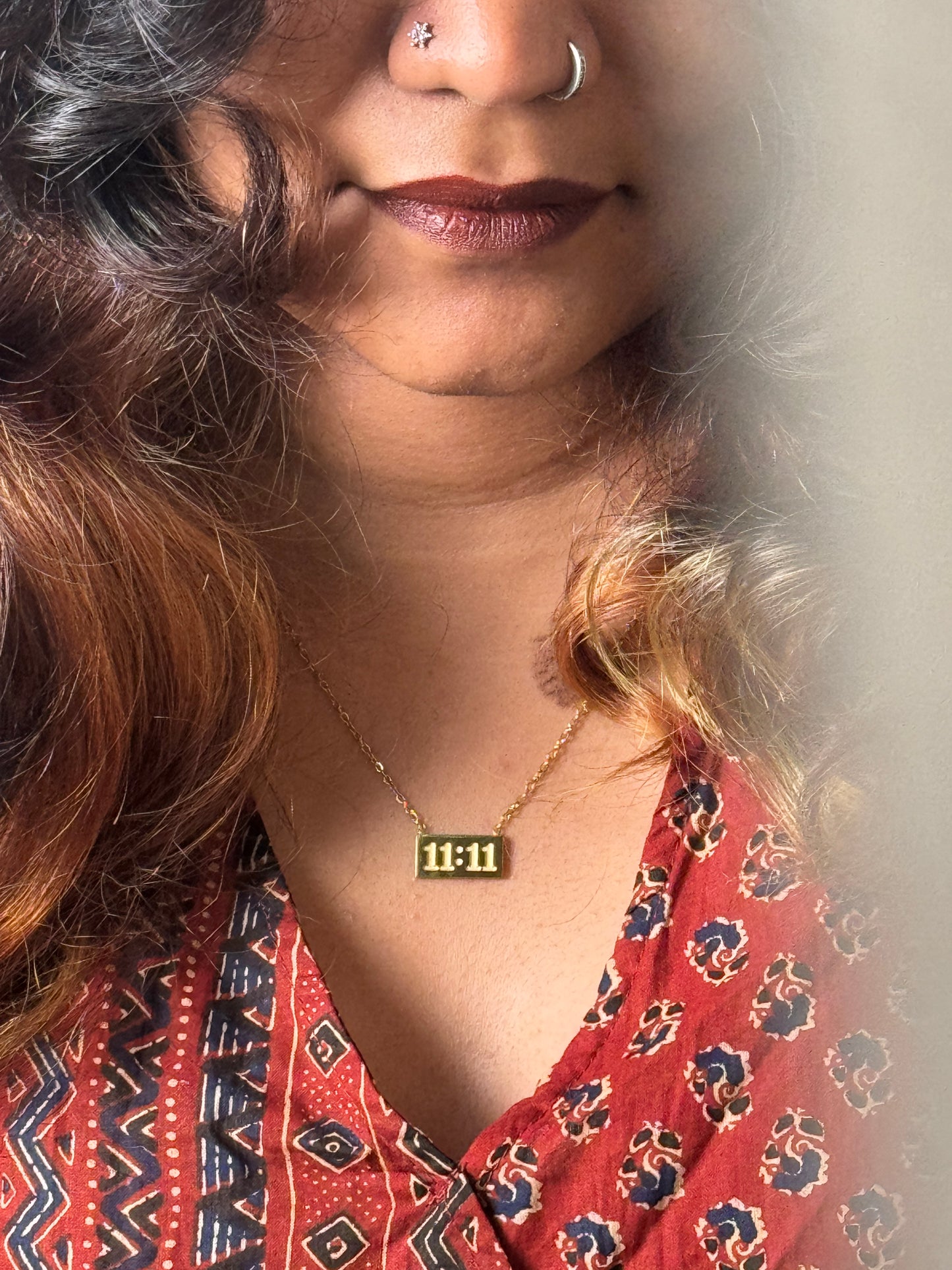 11:11 stainless steel chain 18k gold plated