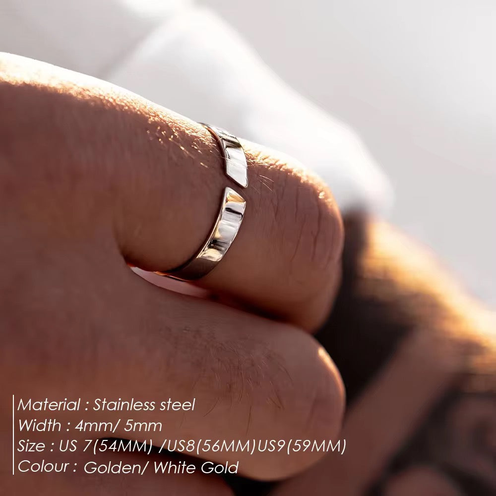 Plain adjustable stainless steel adjustable ring