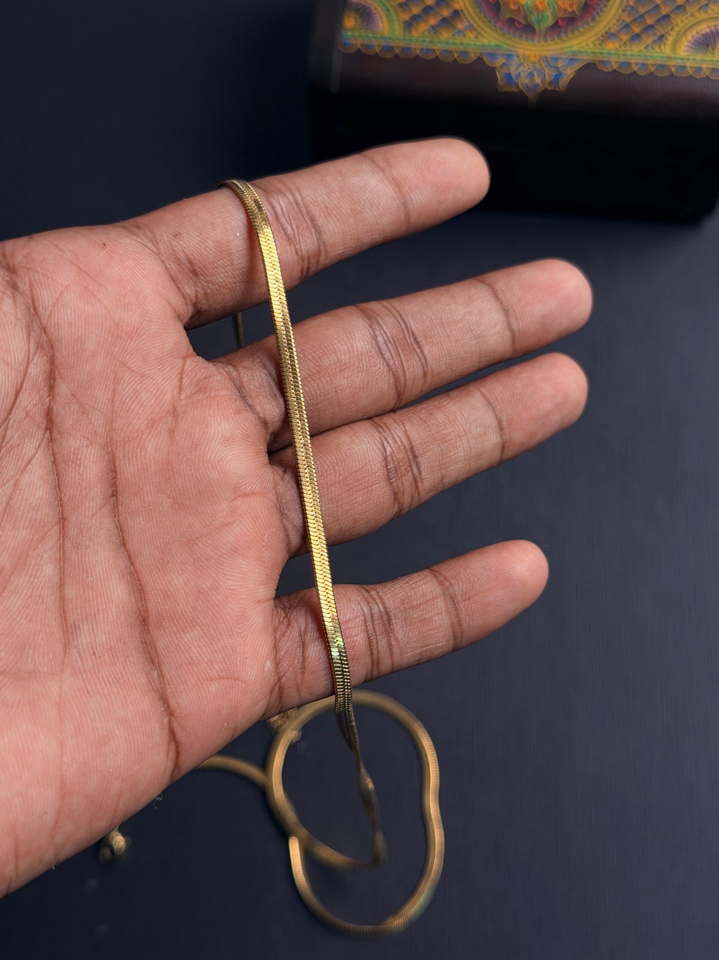 Hip chain snake chain model ( anti tarnish )