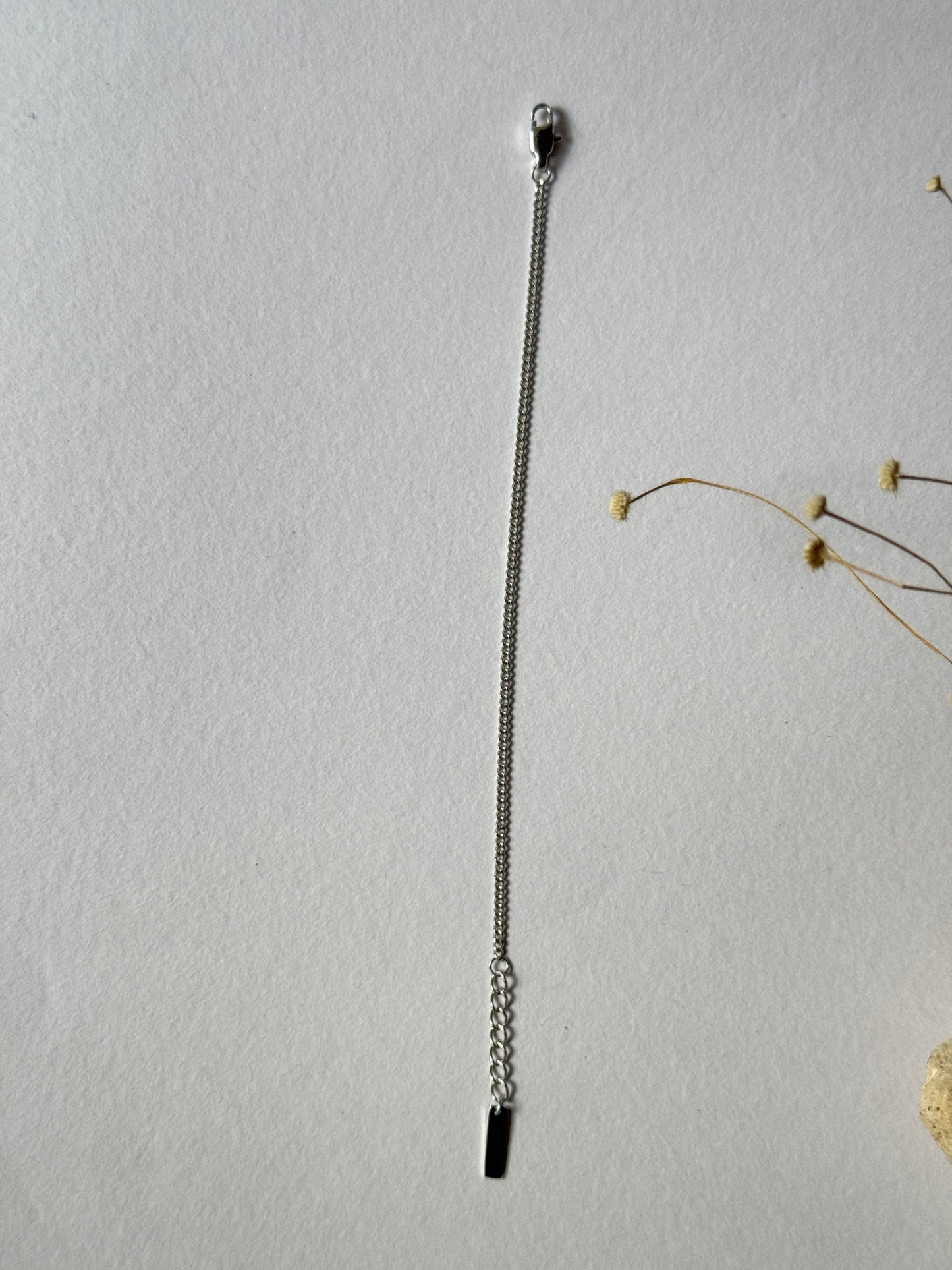 Minimal stainless steel cable bracelet