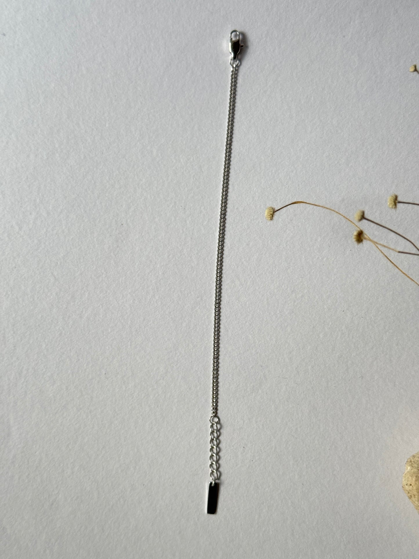 Minimal stainless steel cable bracelet