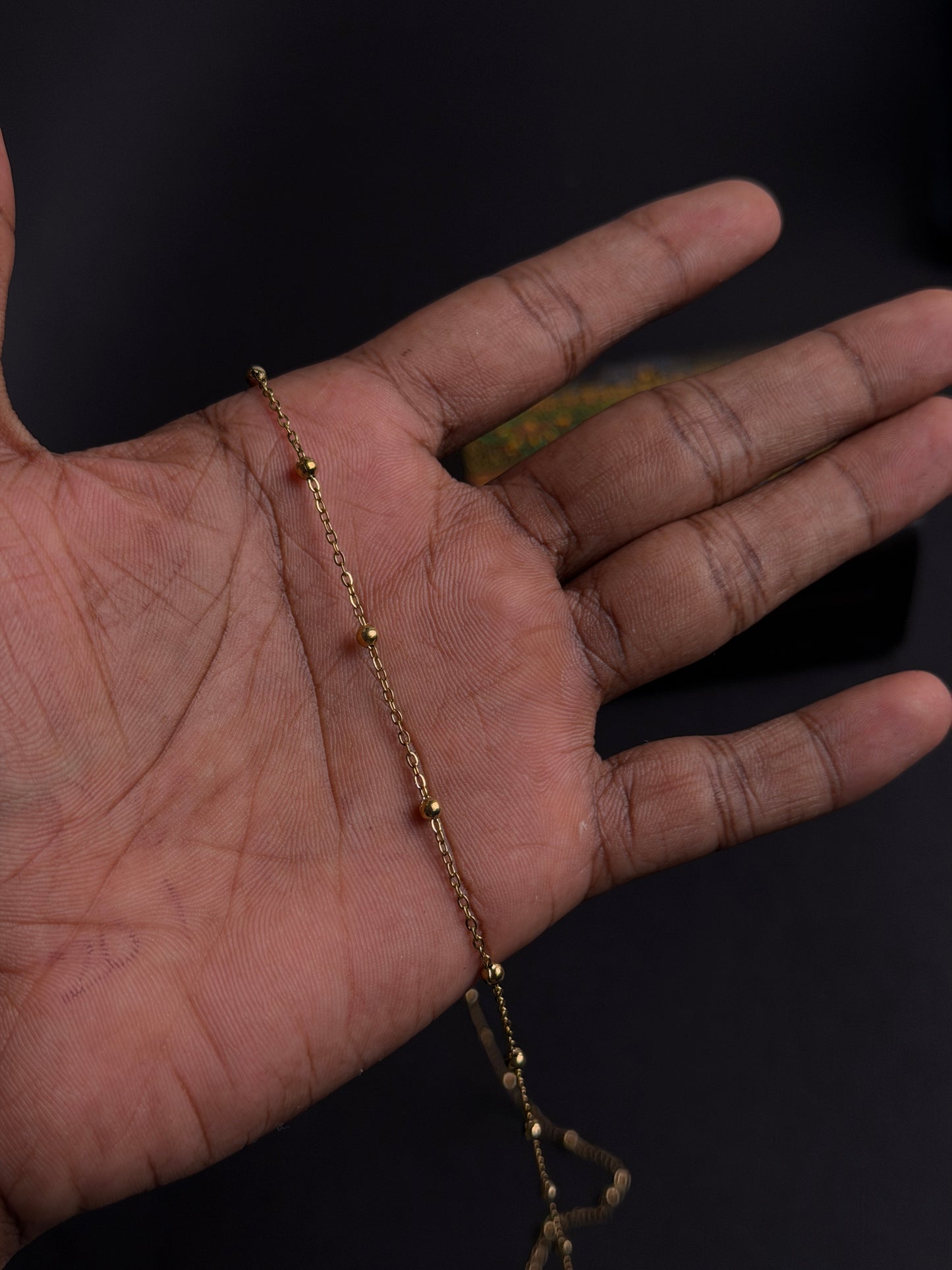 Hip chain doted single layer ( anti tarnish )