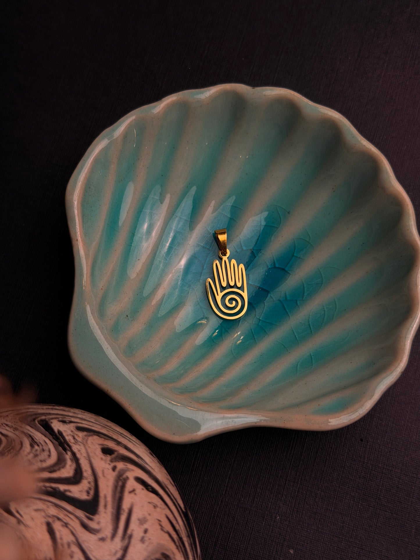 Spiral Hamsa hand