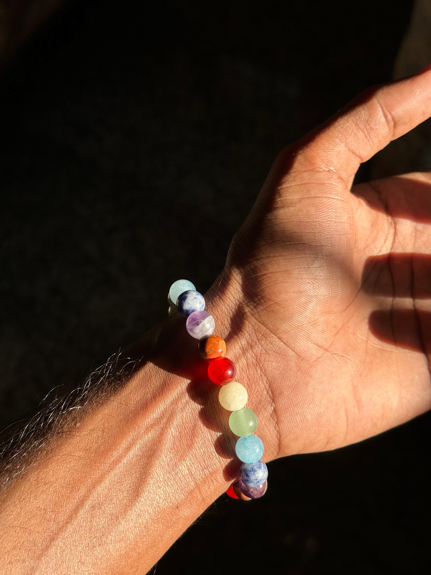 7 chakra natural stone bracelet