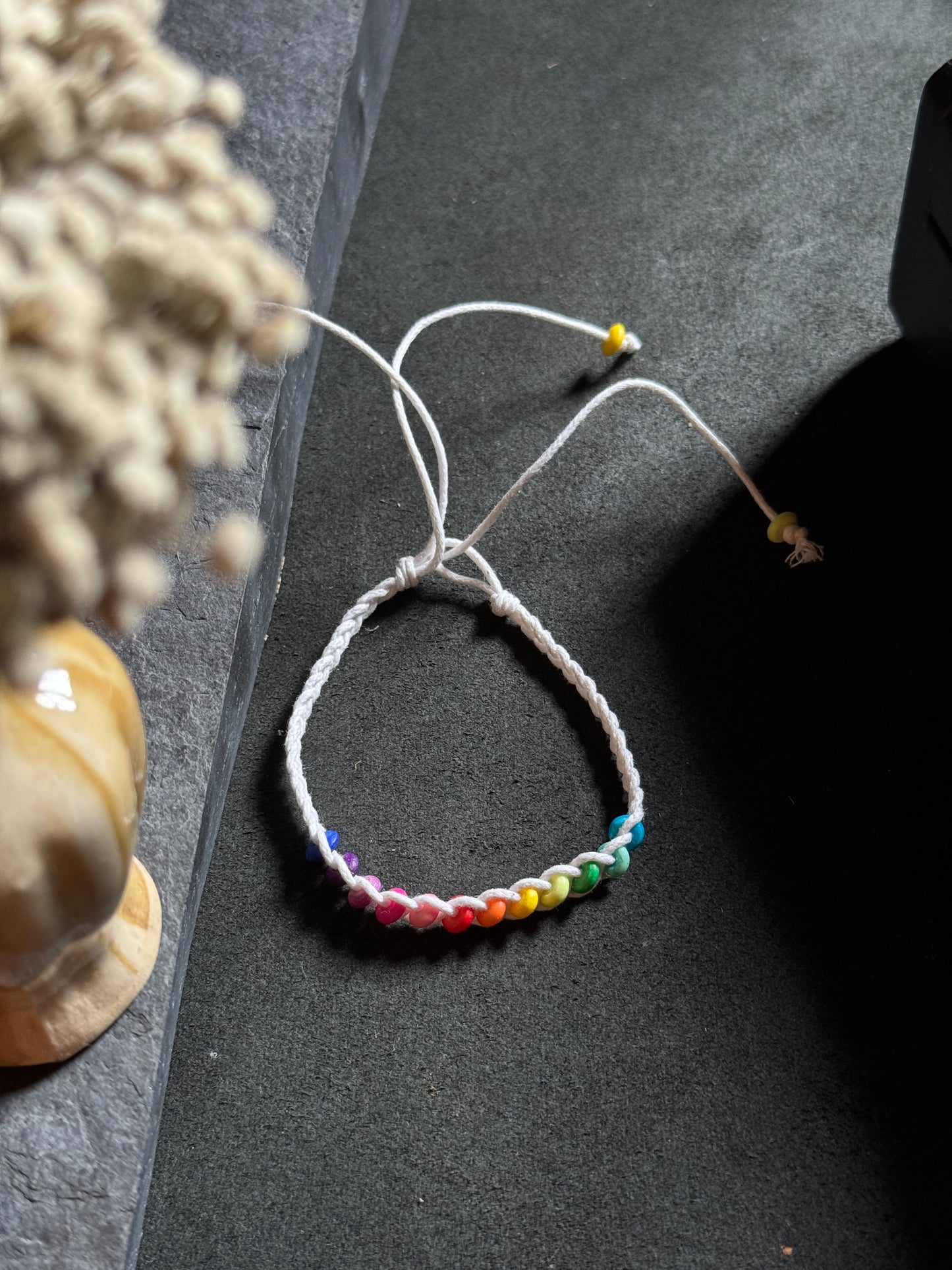 Rainbow anklet