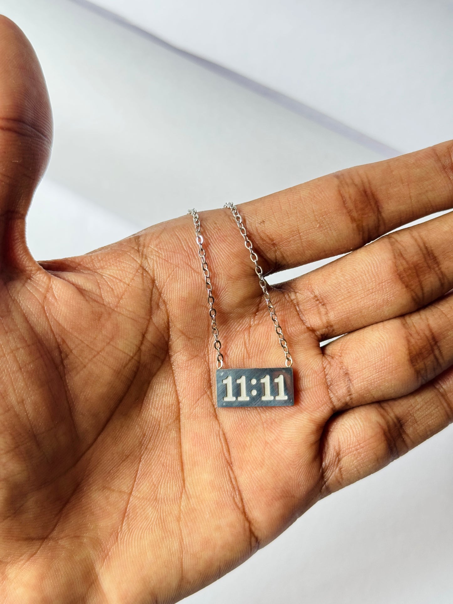 11:11 stainless steel necklace