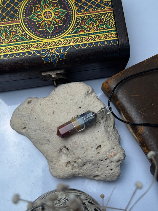 7 chakra pencil pendants