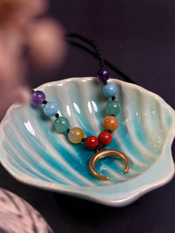 Natural Stone Moon Choker