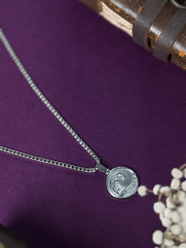 Wave stainless steel necklace