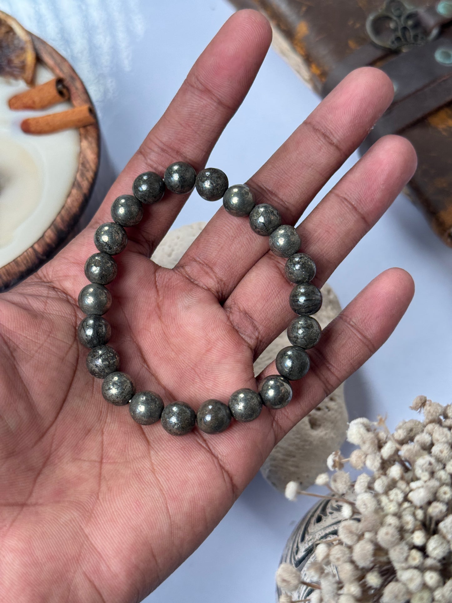 Pirate natural stone beads bracelet ( money magnet bracelet )