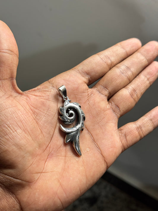 Guardian  of power silverstainless steel pendant with hook