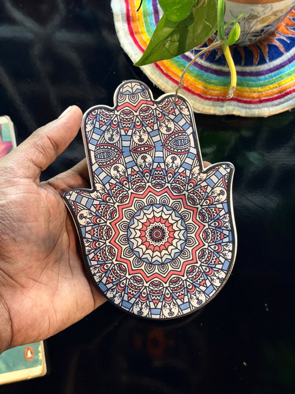 Mandala Hamsa Coaster