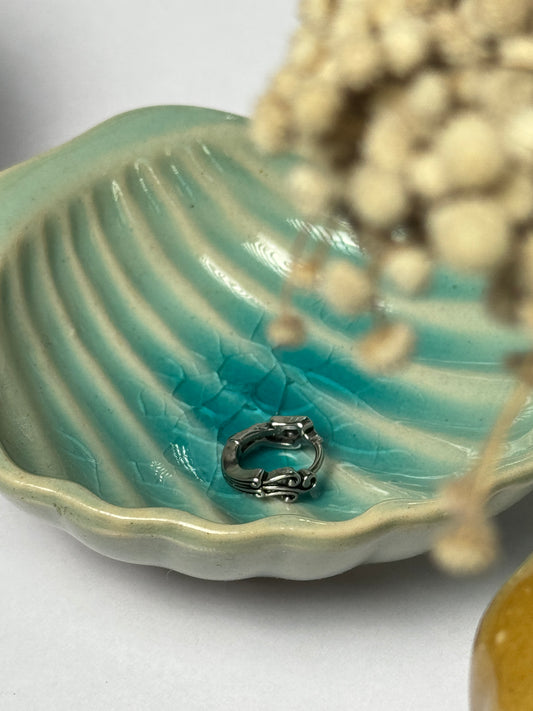 Wings and waves earring