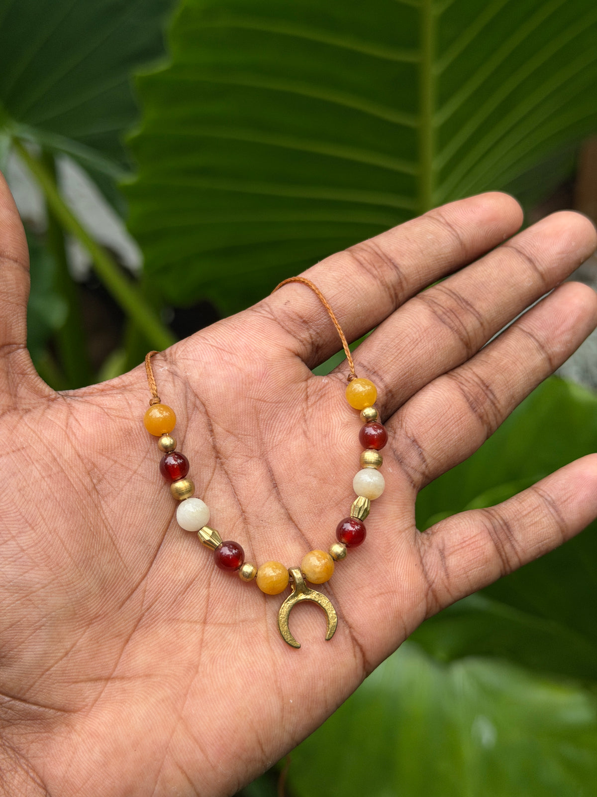 Natural Stone Minimal Moon Choker