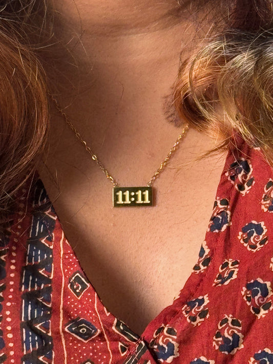 11:11 stainless steel chain 18k gold plated