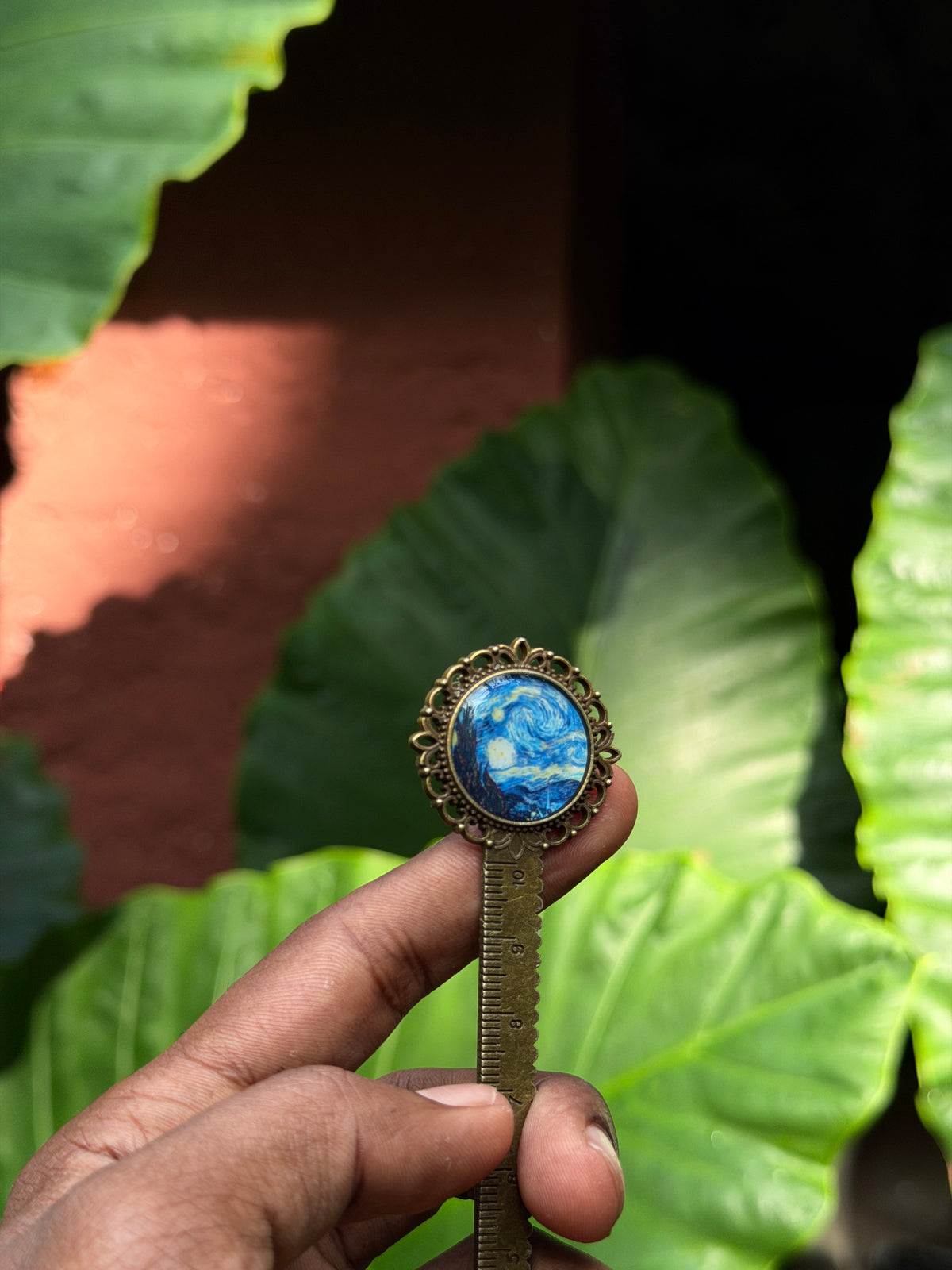 Starry night antique bookmark