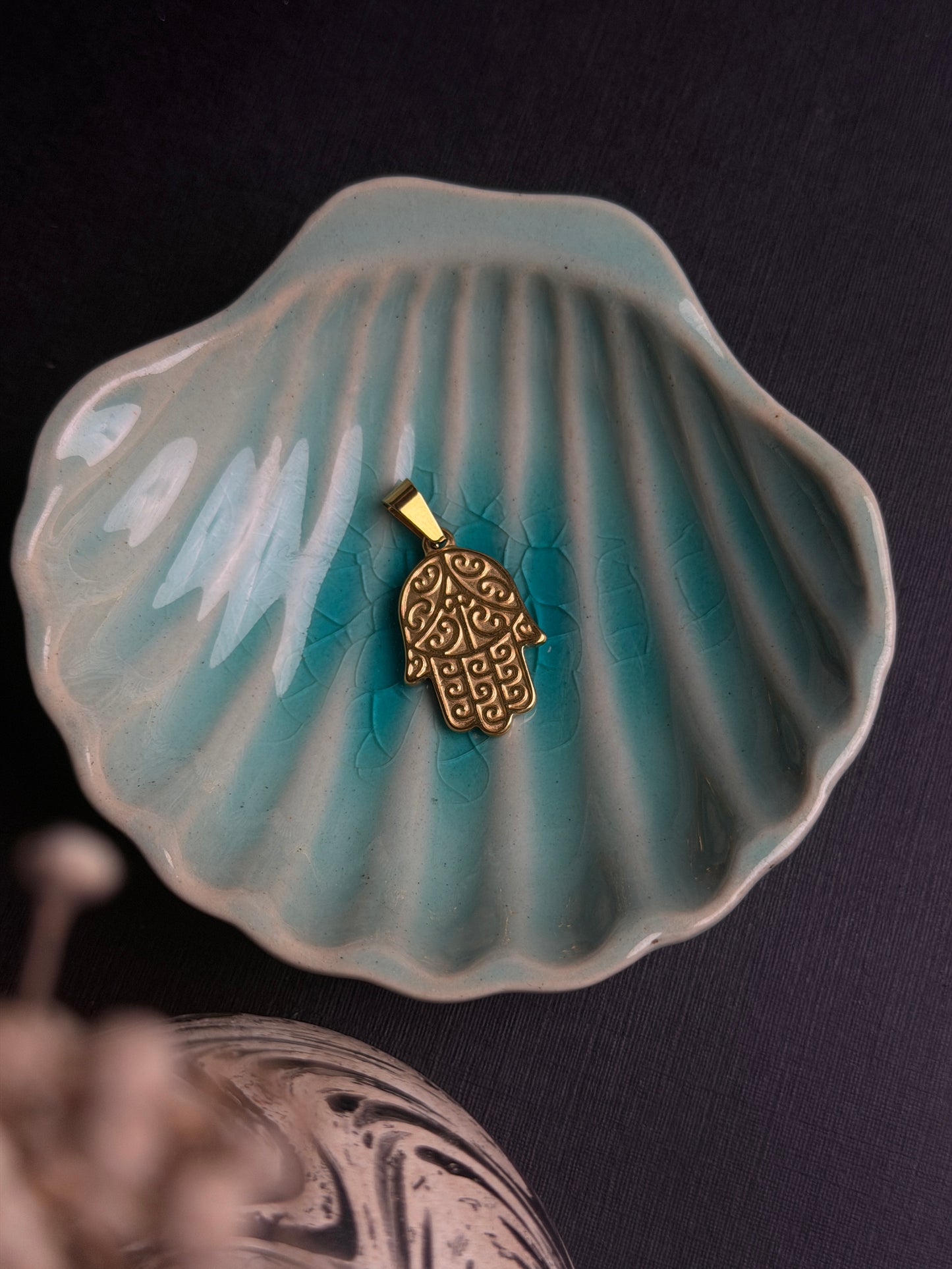 Filigree Hamsa hand Pendant