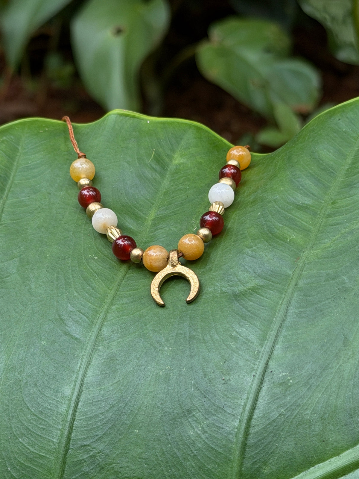 Natural Stone Minimal Moon Choker