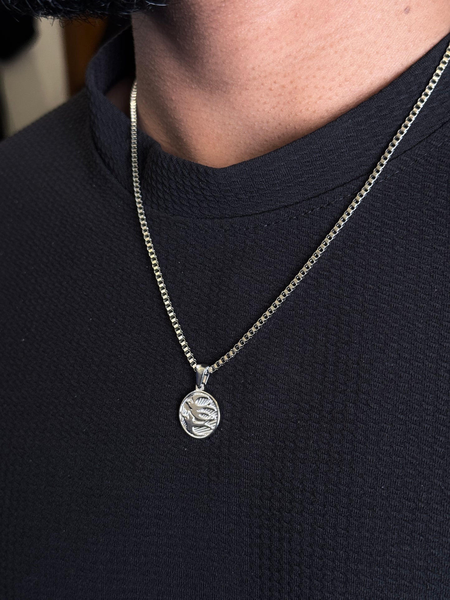 Bird Stainless Steel silver necklace