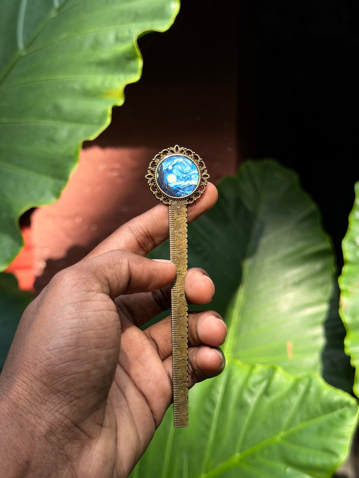 Starry night antique bookmark