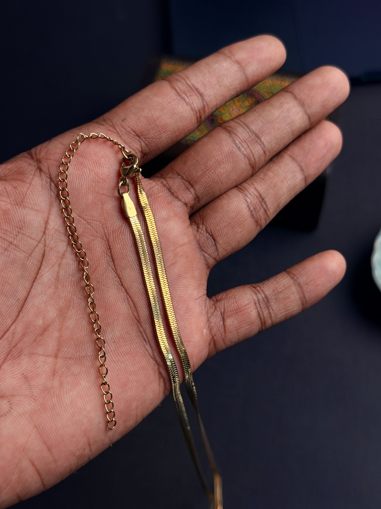 Hip chain snake chain model  ( anti tarnish )