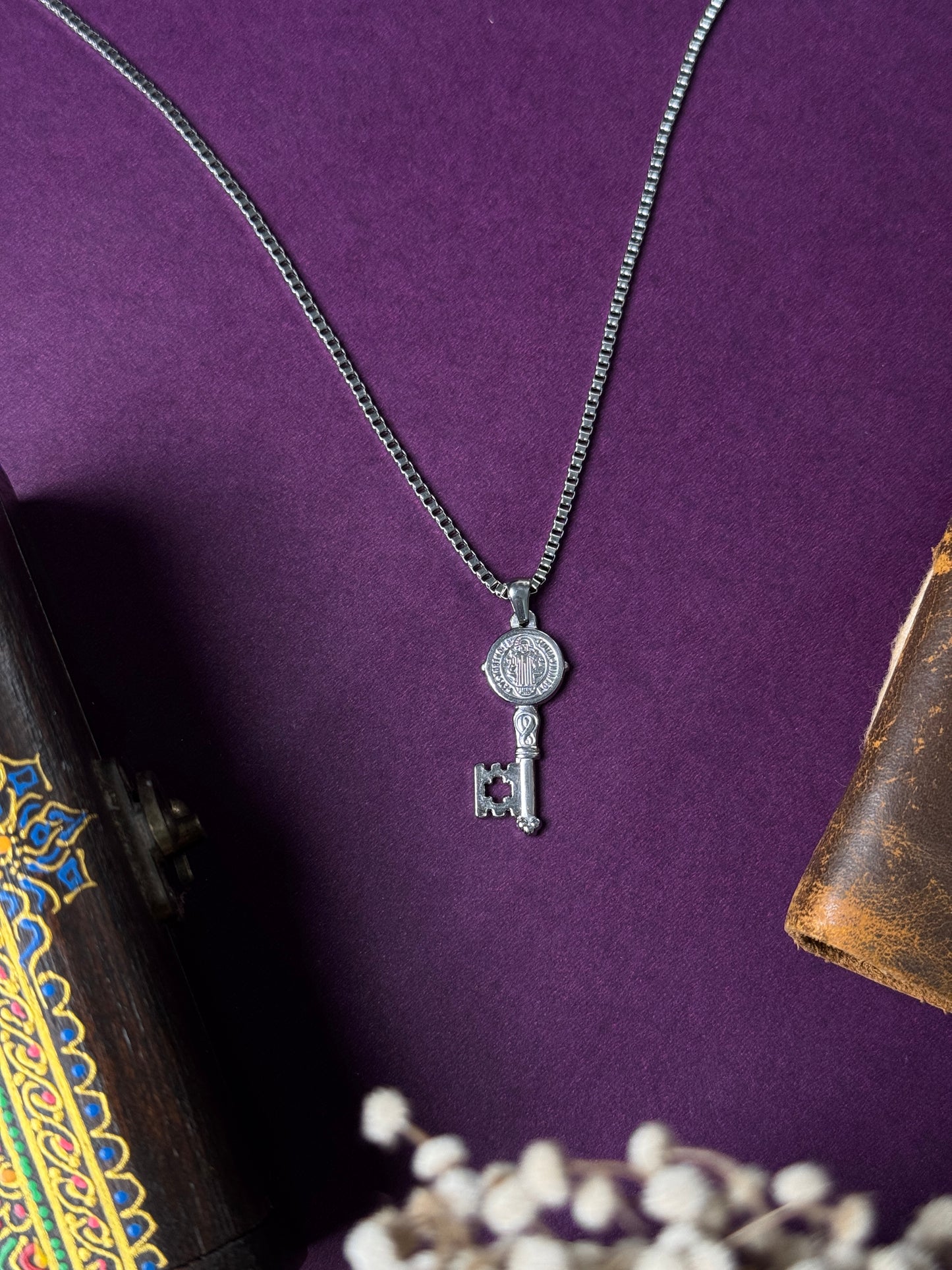 Key stainless steel necklace