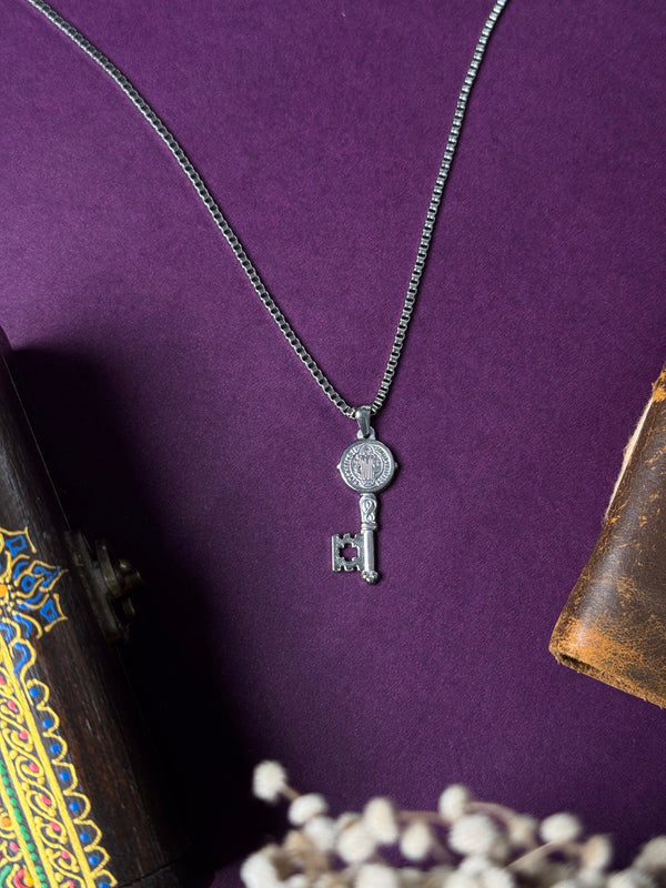 Key stainless steel necklace