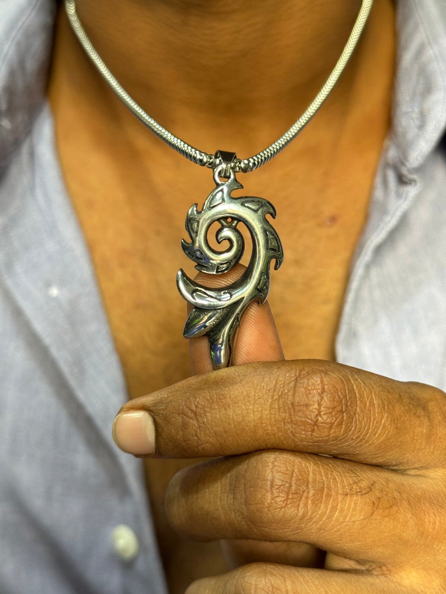 Spiral premium stainless steel 60 cm chain