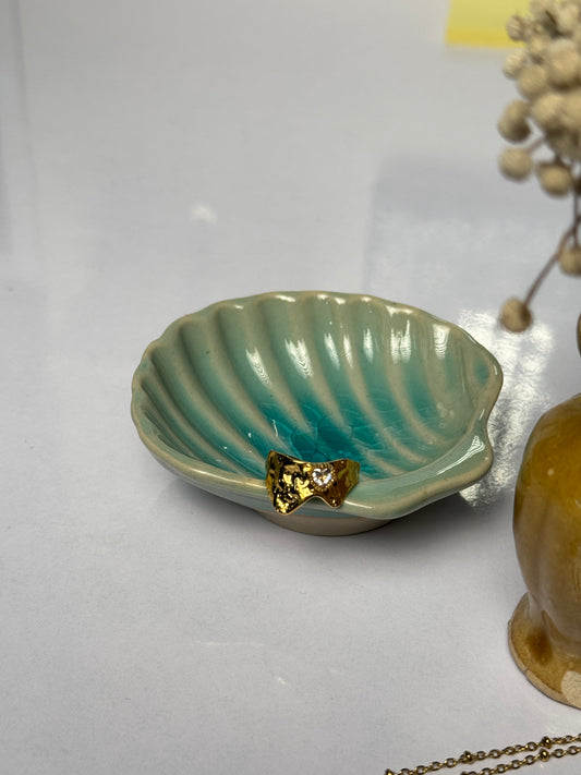 Molten Gold love Texture Ring