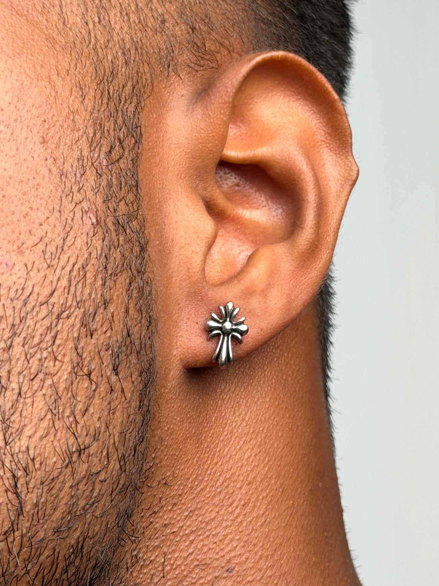 Fleur Cross Stud Earring