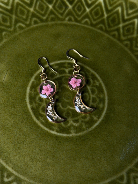 Floral earrings