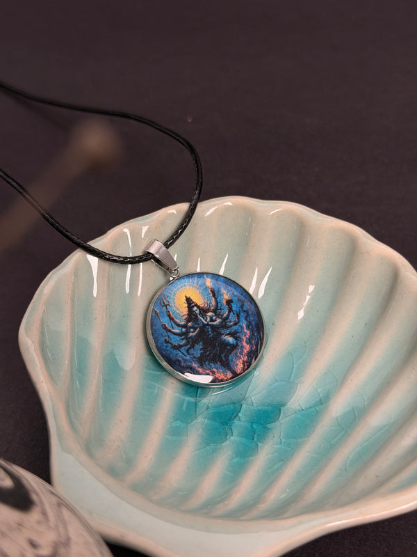 Rudra Shiva Resin Necklace