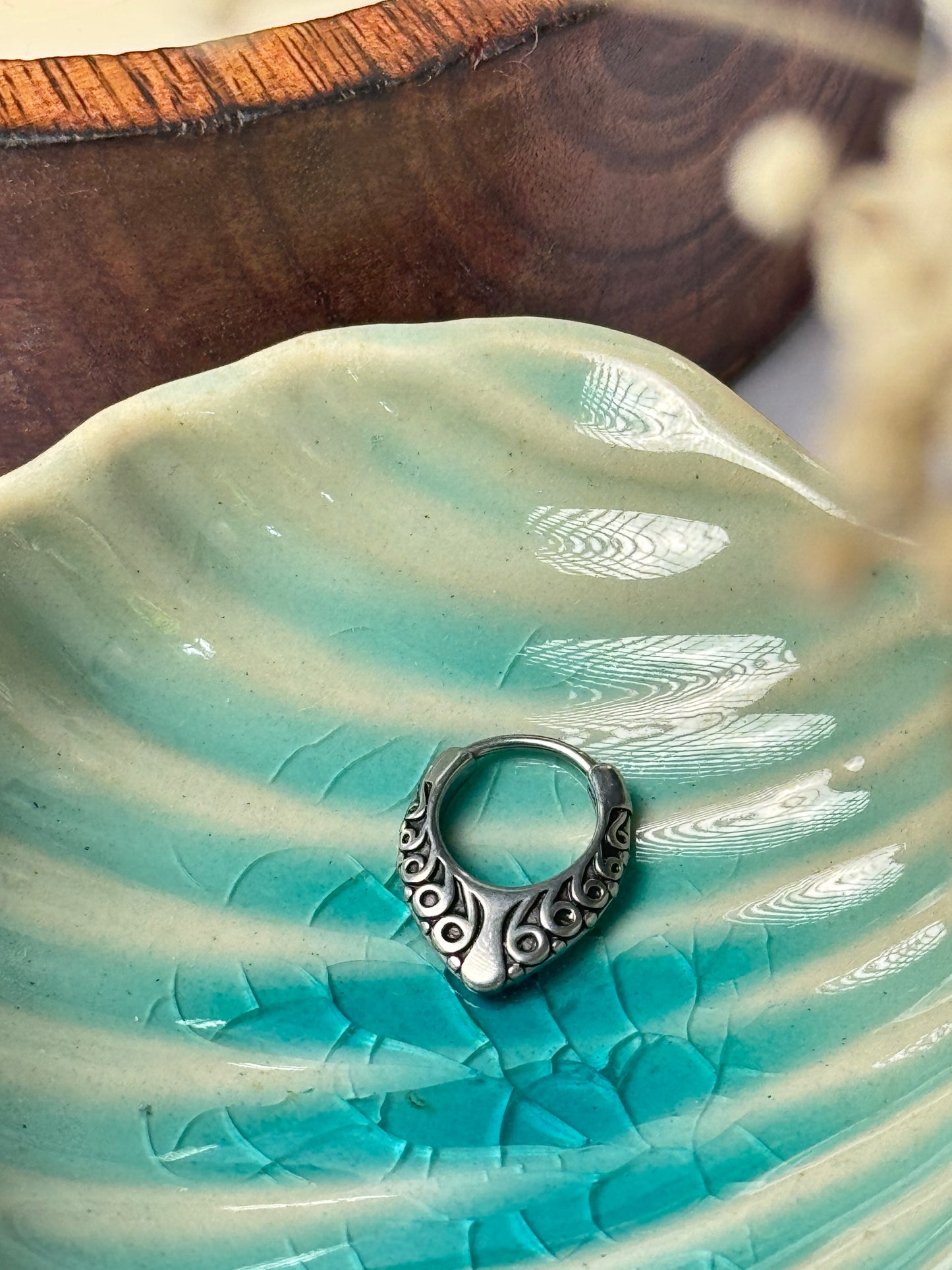 Tribal septum ring