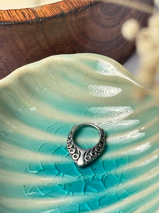 Tribal septum ring