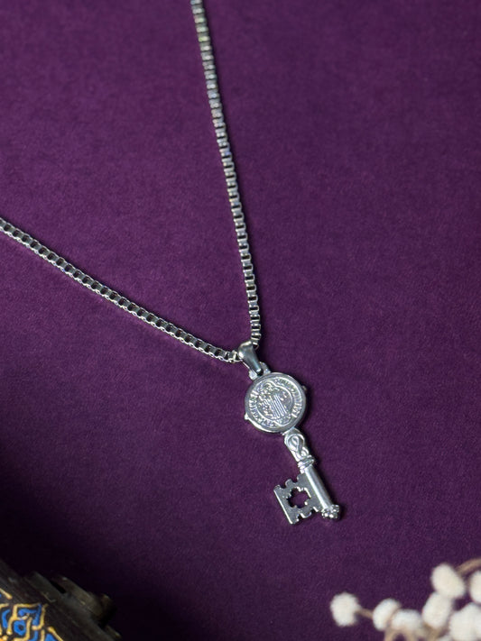 Key stainless steel necklace
