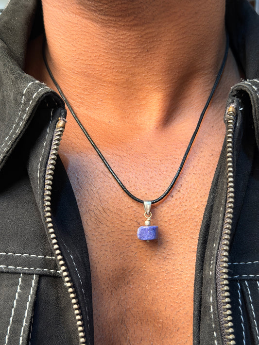 Sodalite natural stone necklace