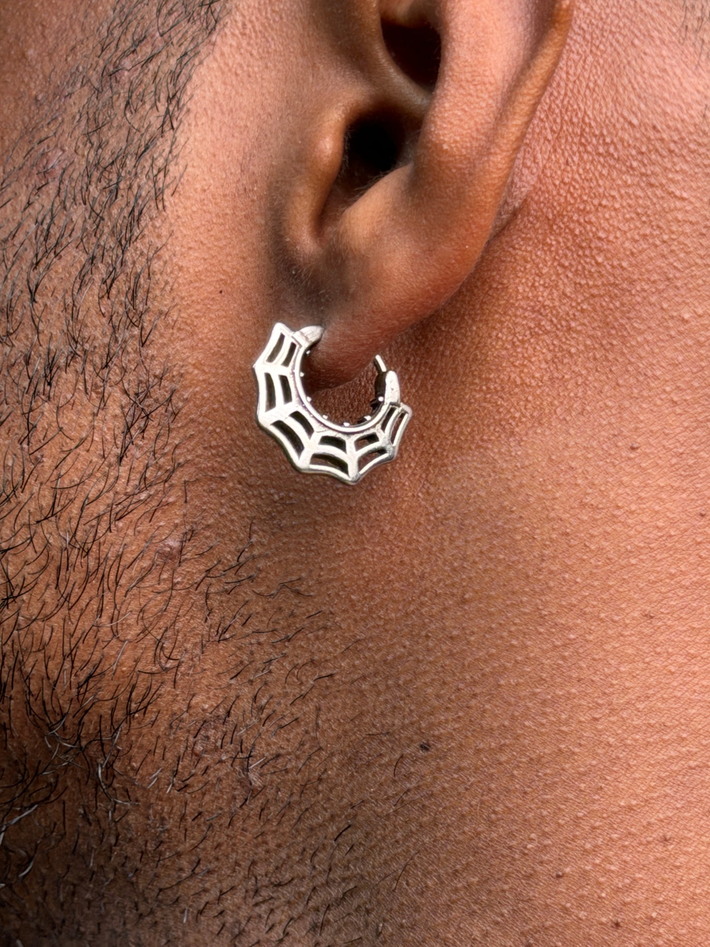 Spiderweb Hoop Earring / septum