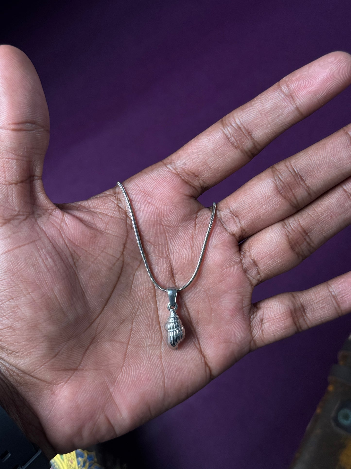 Shell Stainless Steel silver necklace