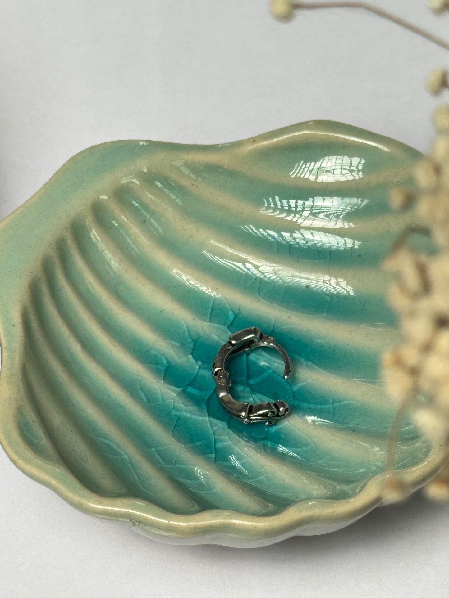 Wings and waves earring