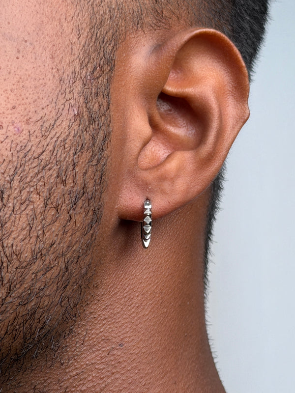 Spiked Sunray Hoop Earring