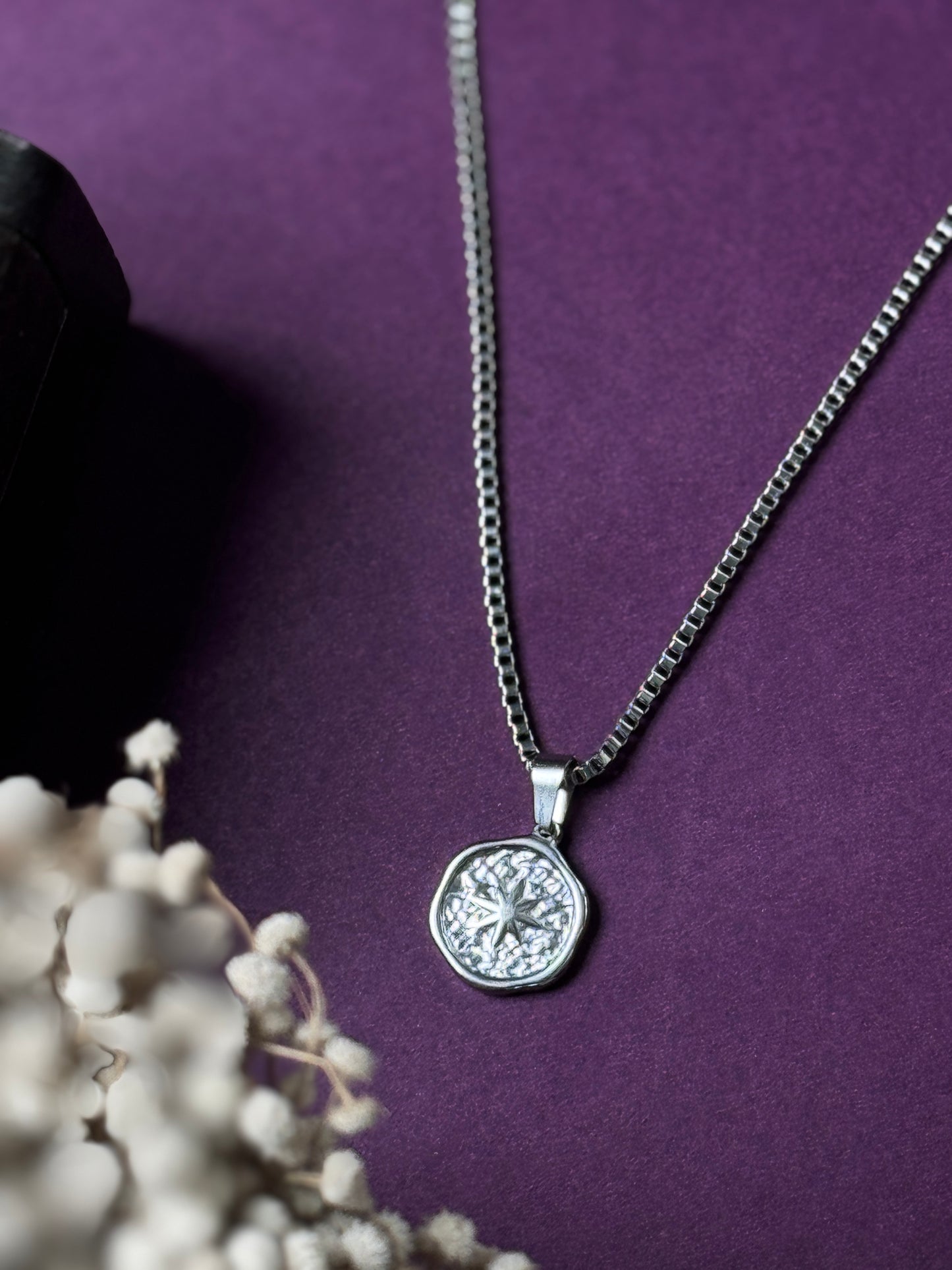 Star round stainless steel chain 50 cm