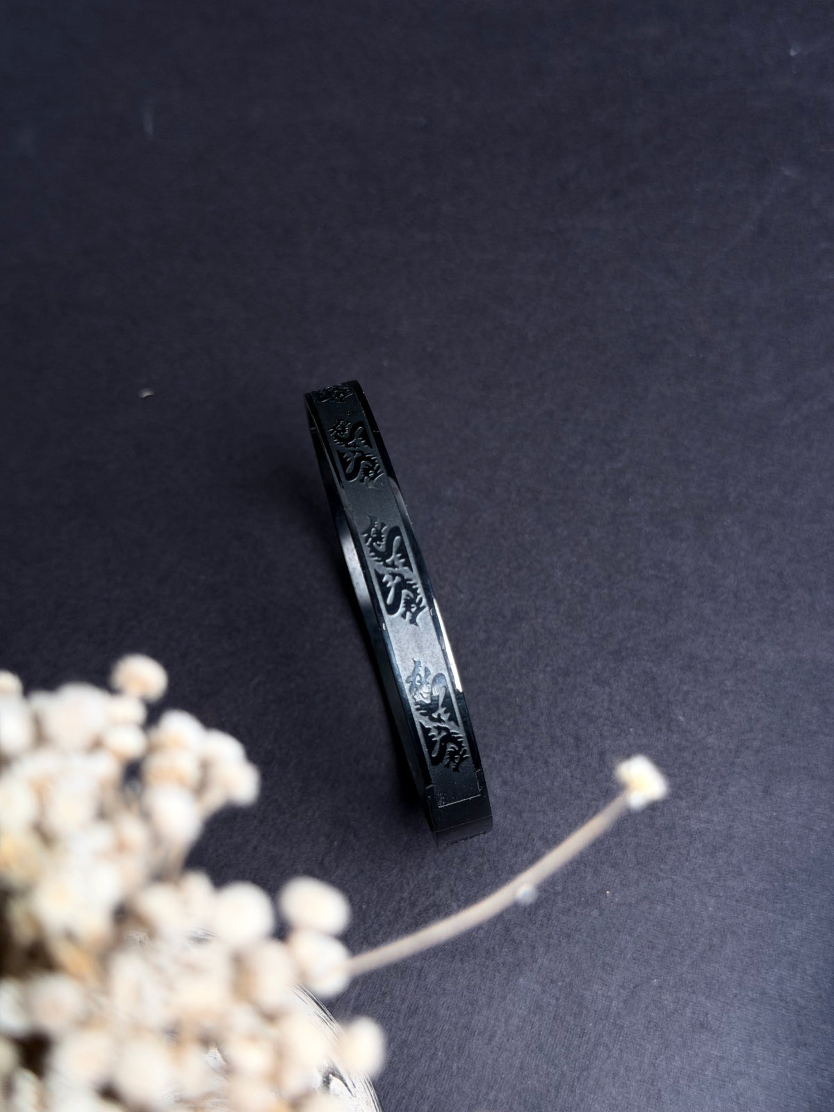 Dragon Stainless steel cuff bracelet