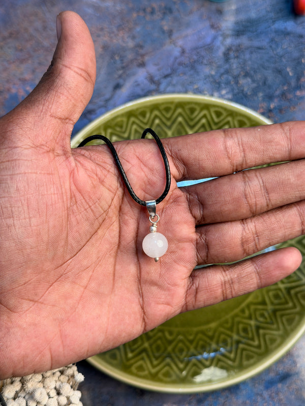 Moonstone natural stone necklace