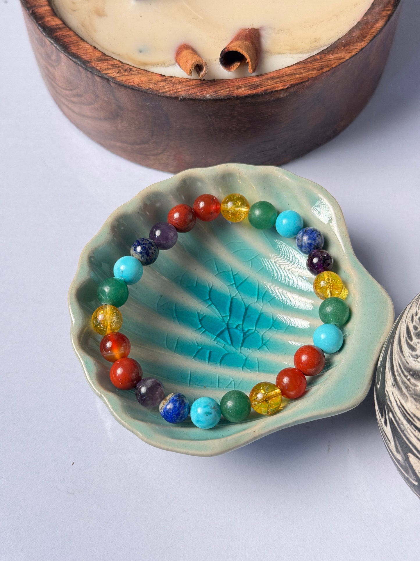 7 chakra natural stone bracelet
